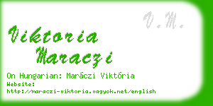 viktoria maraczi business card